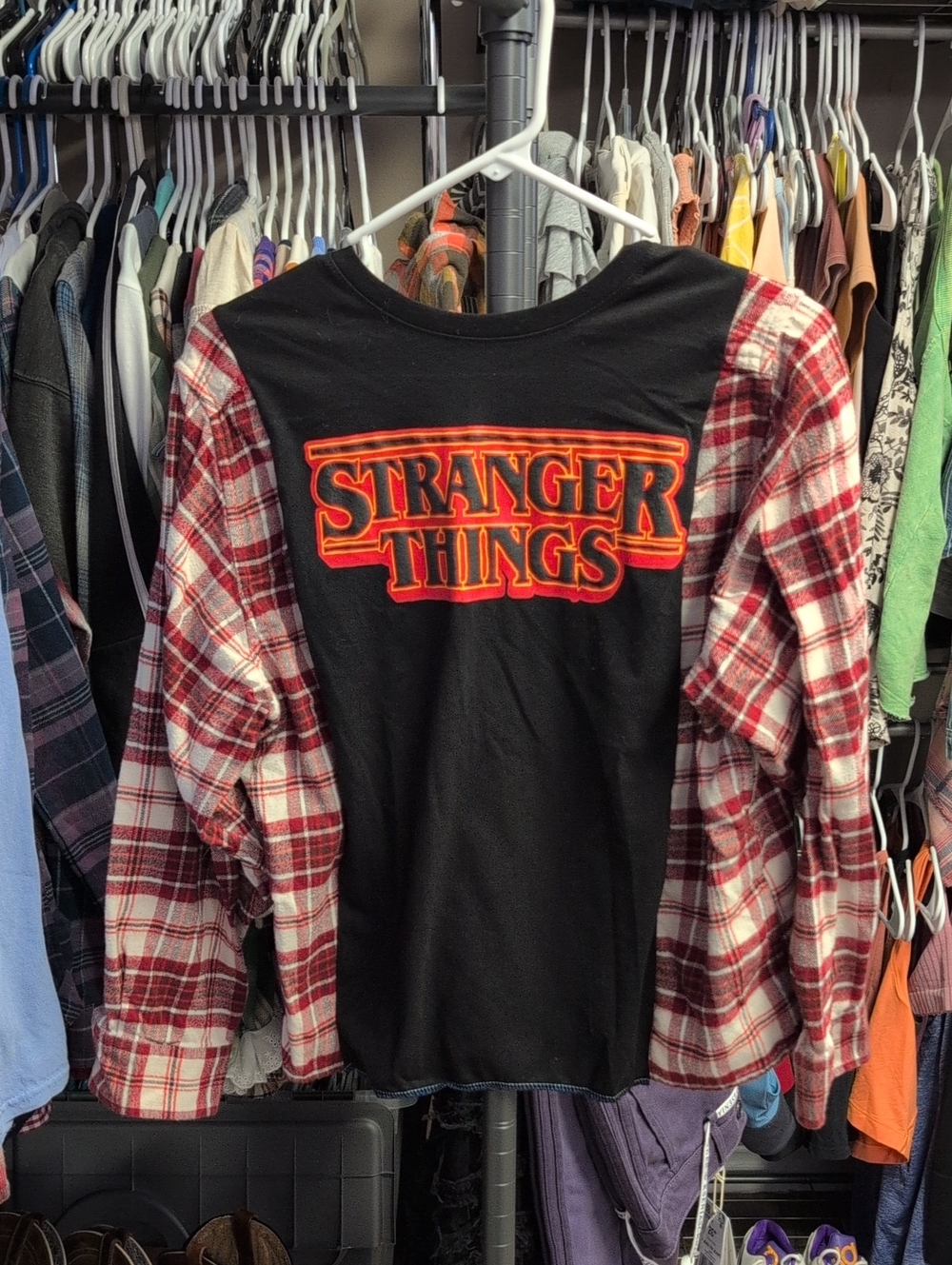 Stranger Things Graphic Tee Upcycle One Of One